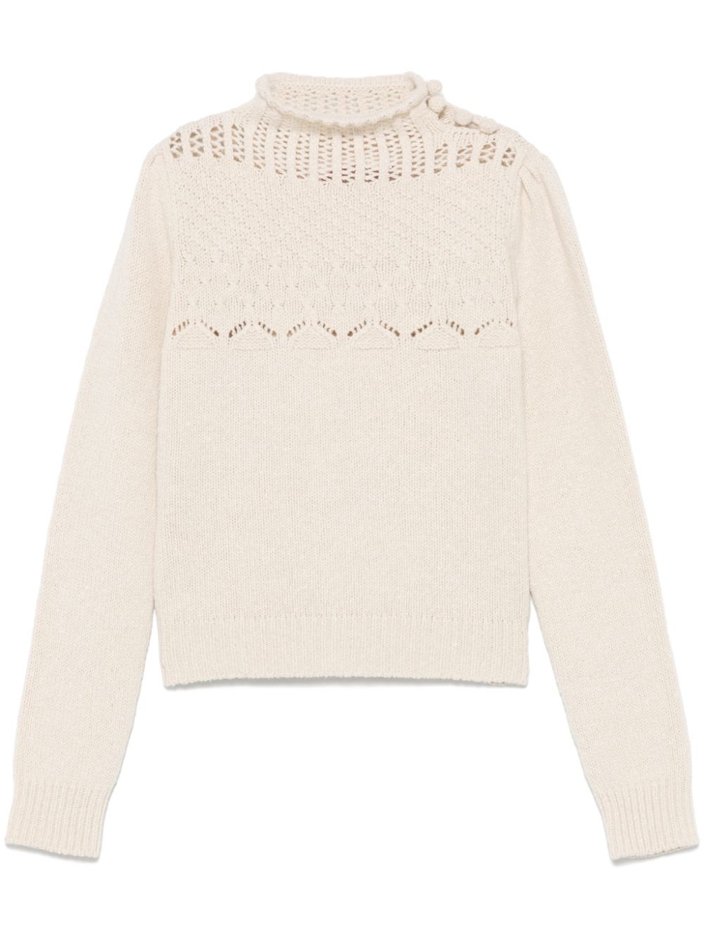 open-knit sweater