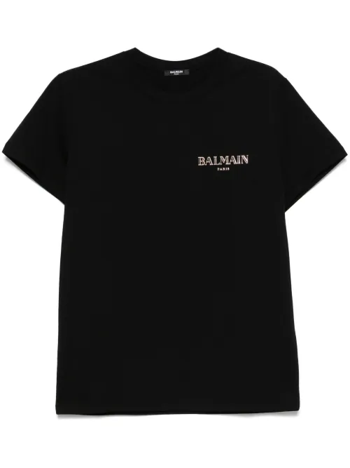 T-shirt à logo appliqué - Balmain - Modalova