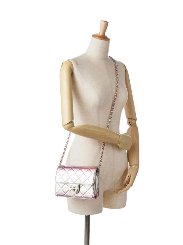 CHANEL Pre-Owned 2021-2023 Mini Metallic Lambskin Like a