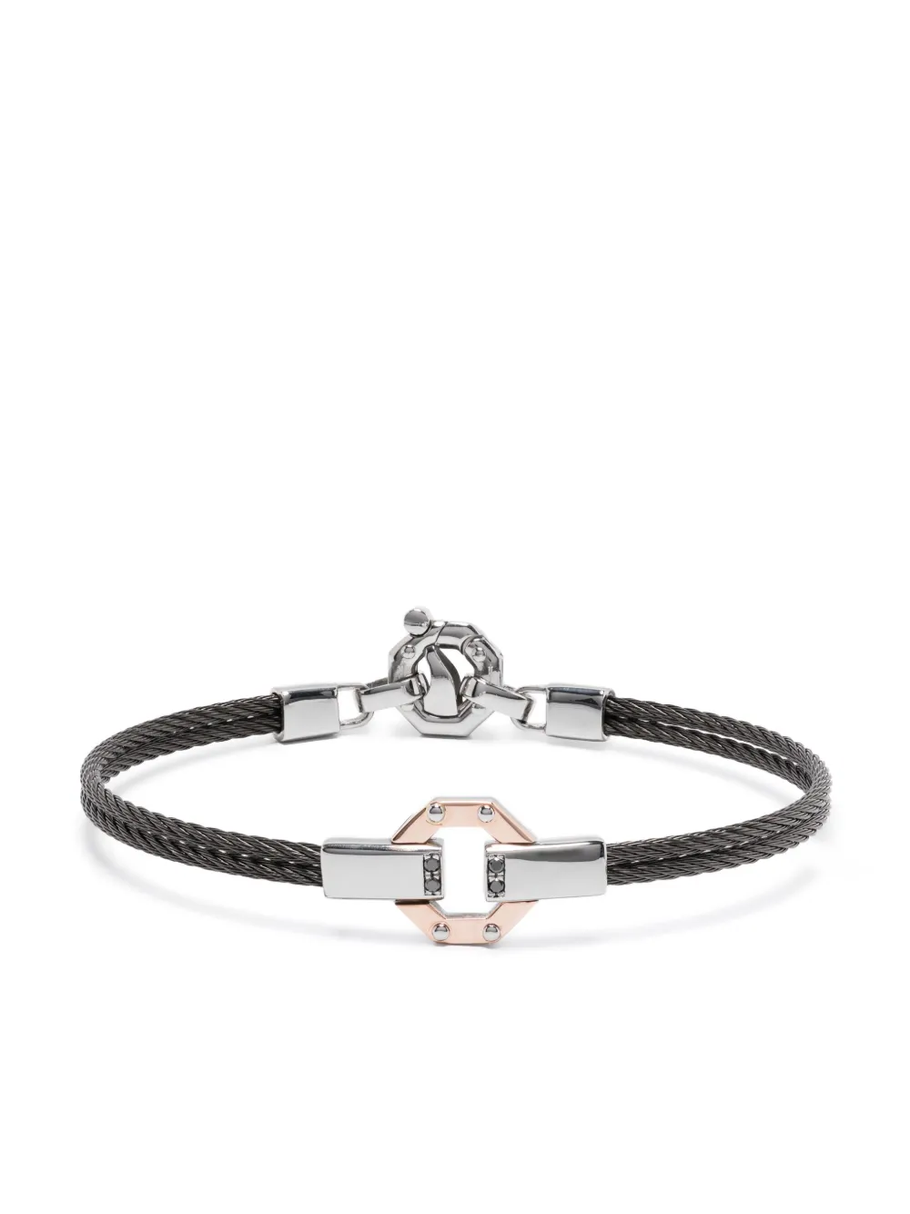Barakà pulsera en oro rosa de 18kt con diamantes | rosado | Image 1