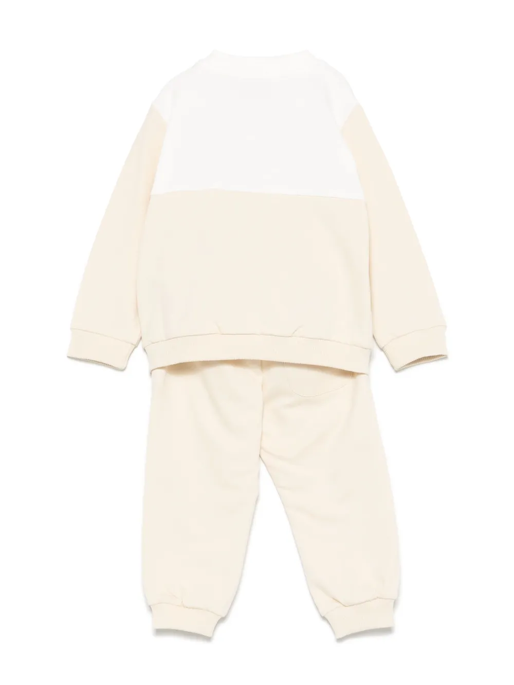 Moschino Kids Trainingspak met logo Beige