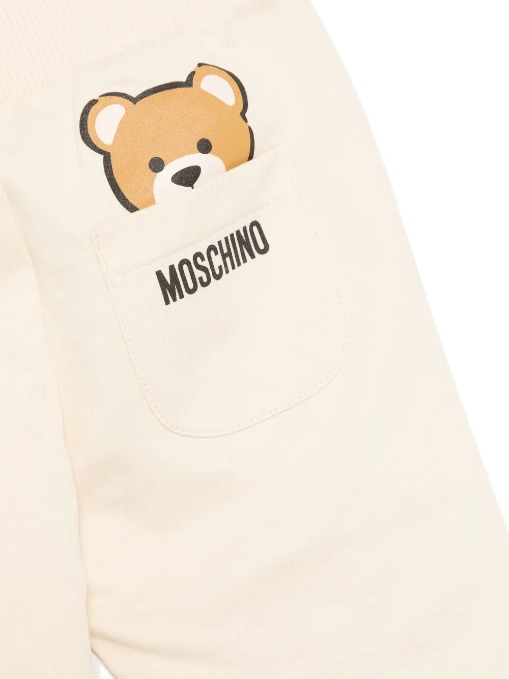 Moschino Kids Trainingspak met logo Beige