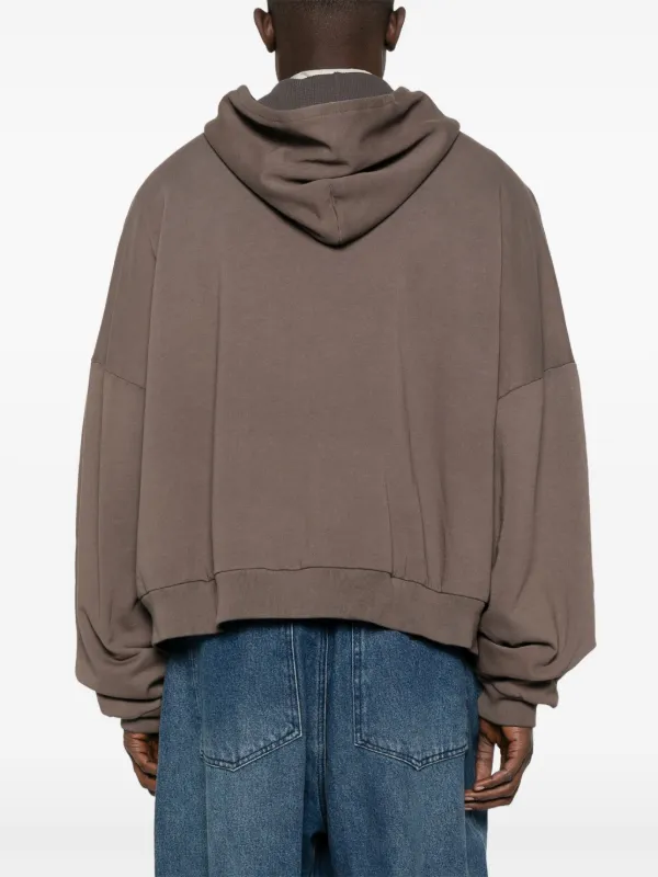 Willy Chavarria ジップアップ パーカー | ブラウン | FARFETCH JP