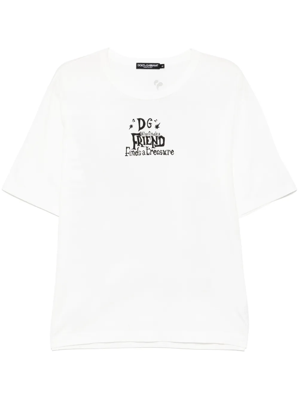 Dolce & Gabbana T-Shirt mit grafischem Print | Weiß | Image 1
