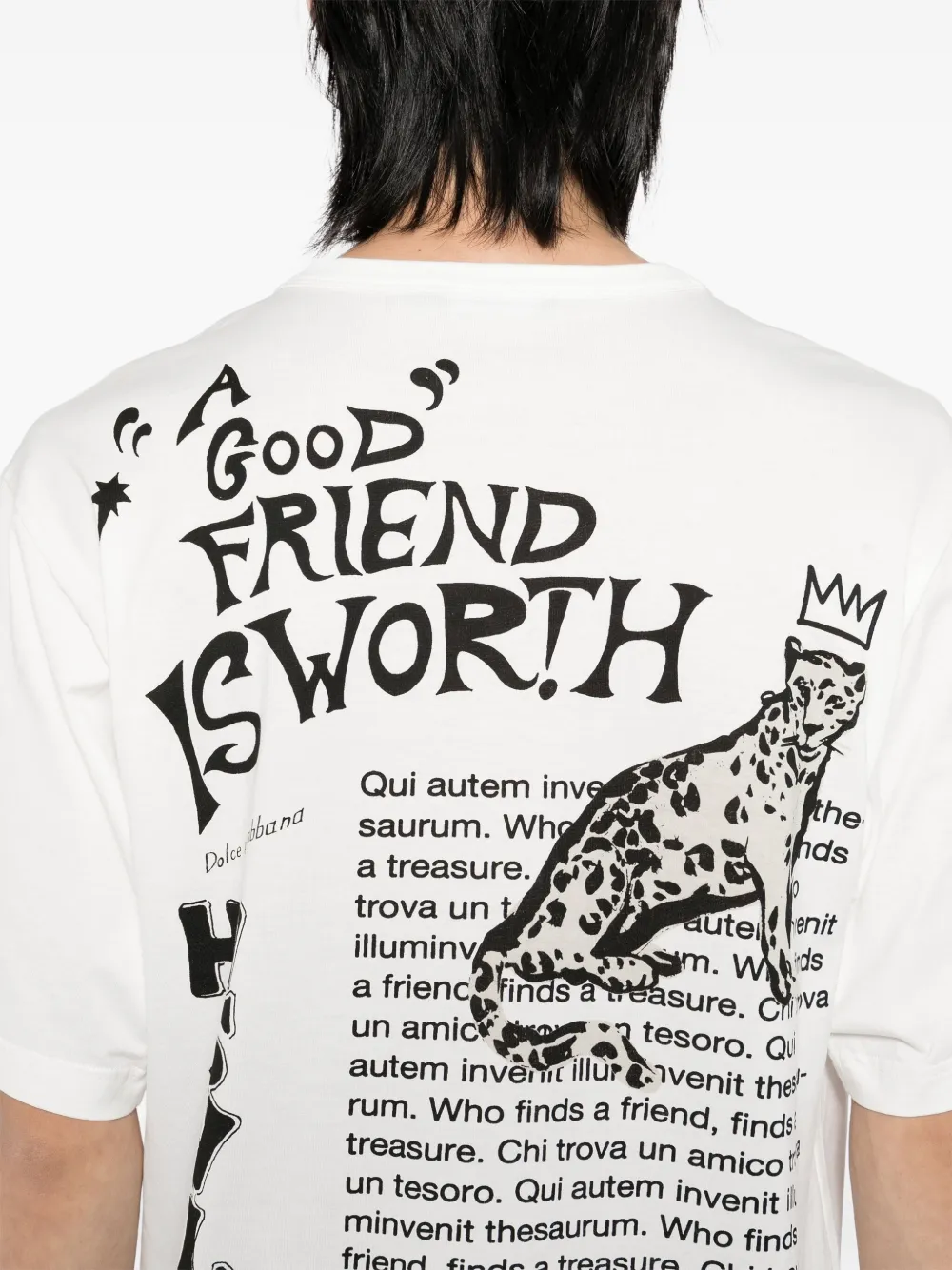 Dolce & Gabbana T-shirt met grafische print Wit