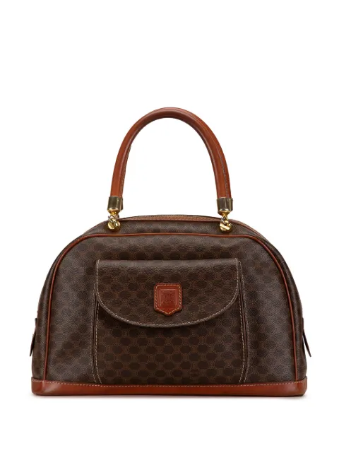 Céline Pre-Owned 1994 マカダム コーティング キャンバス ハンドバッグ