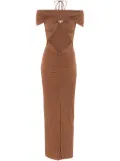 MANURI Eleni maxi dress - Brown