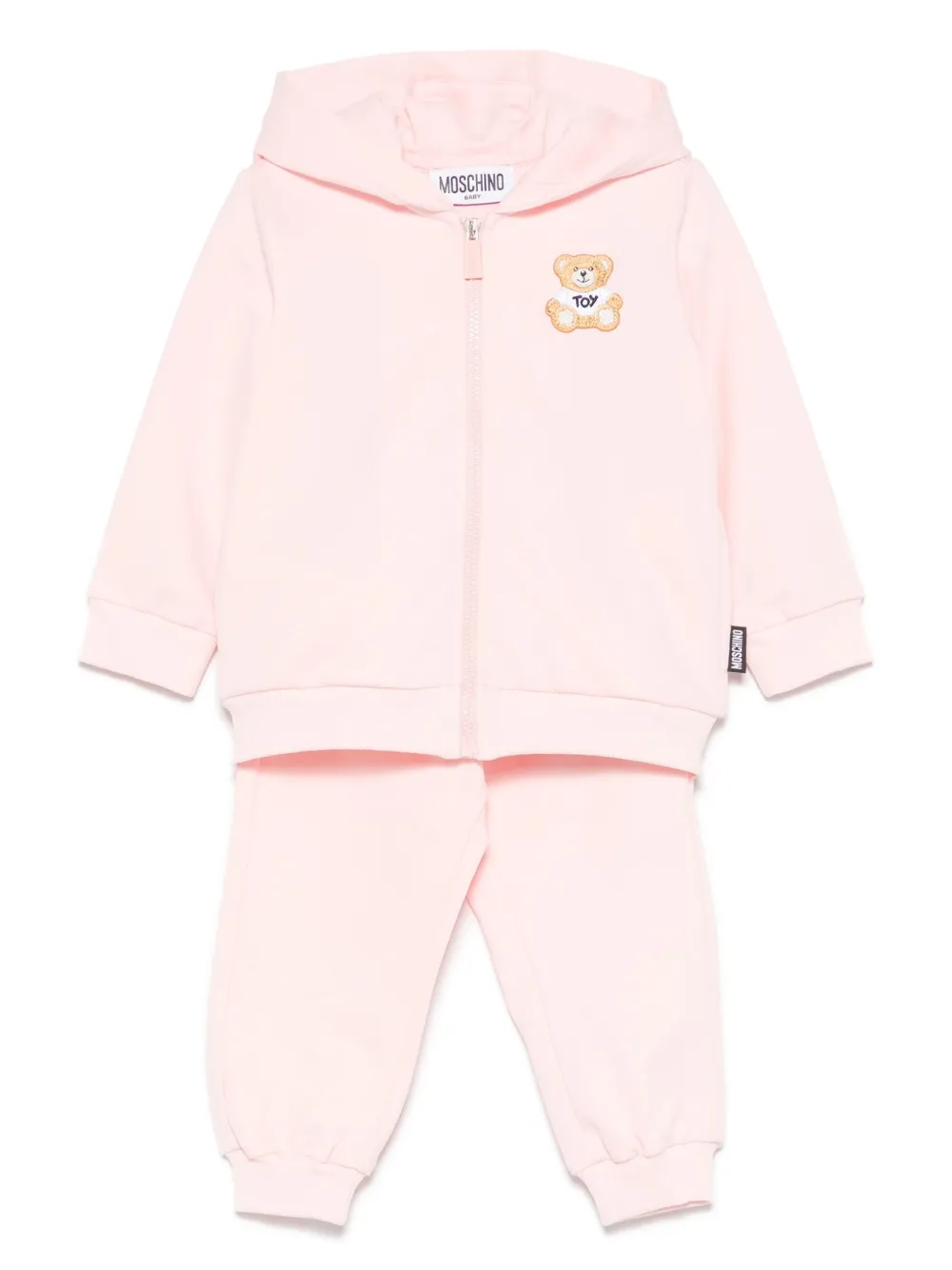 Moschino Kids Jersey trainingspak Roze