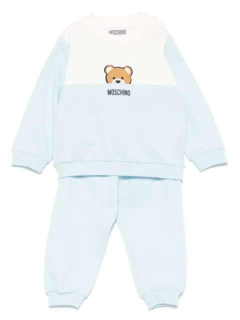Moschino Kids traje deportivo con logo