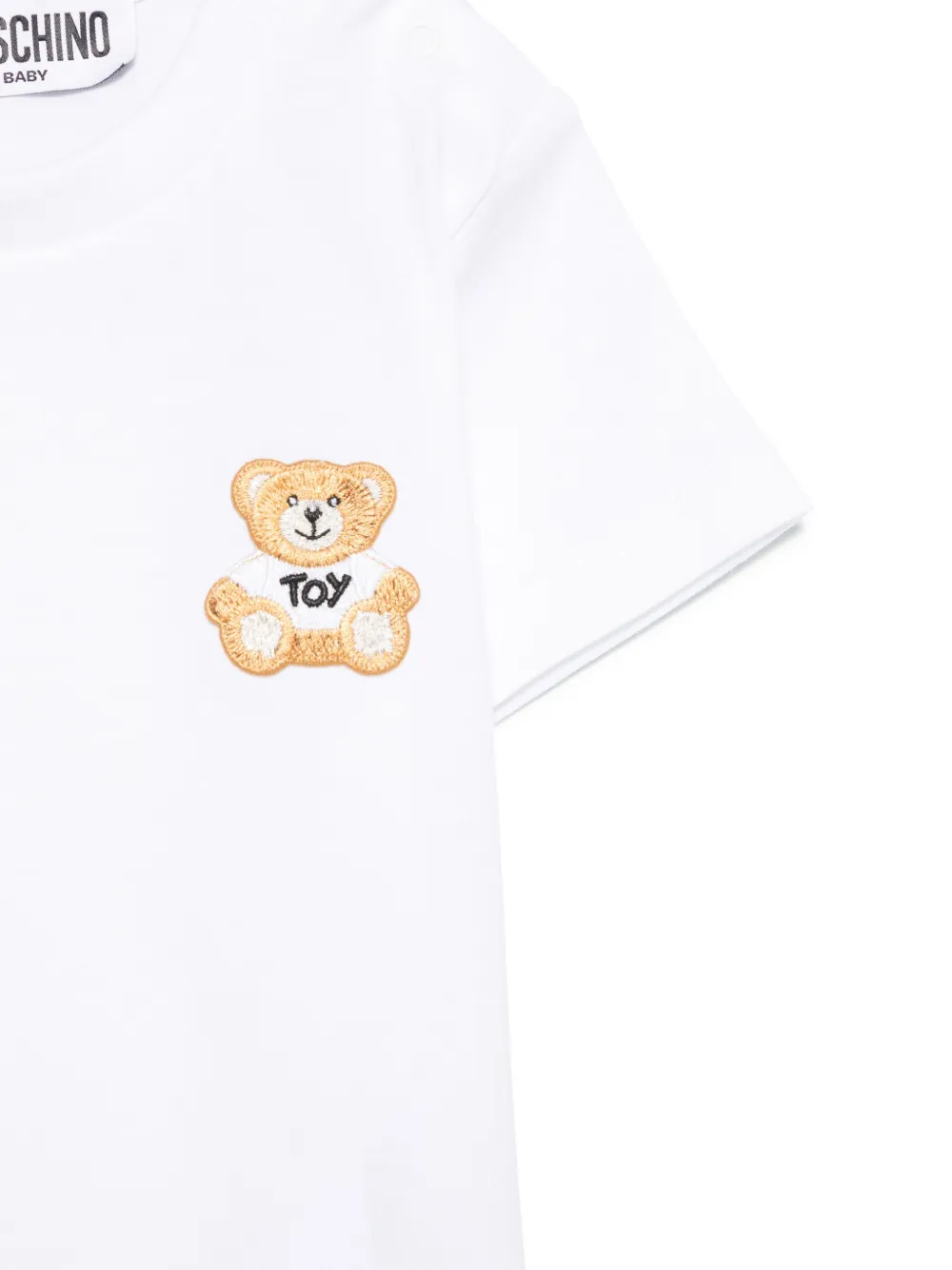 Moschino Kids T-shirt met teddybeerprint Wit