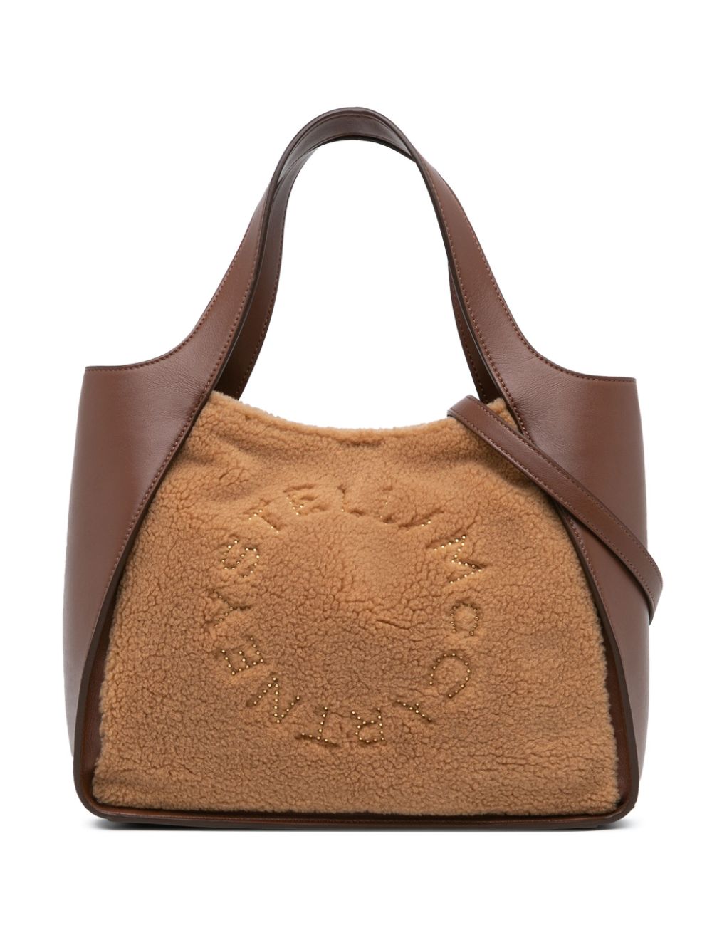 2021 Faux Shearling Logo Teddy satchel