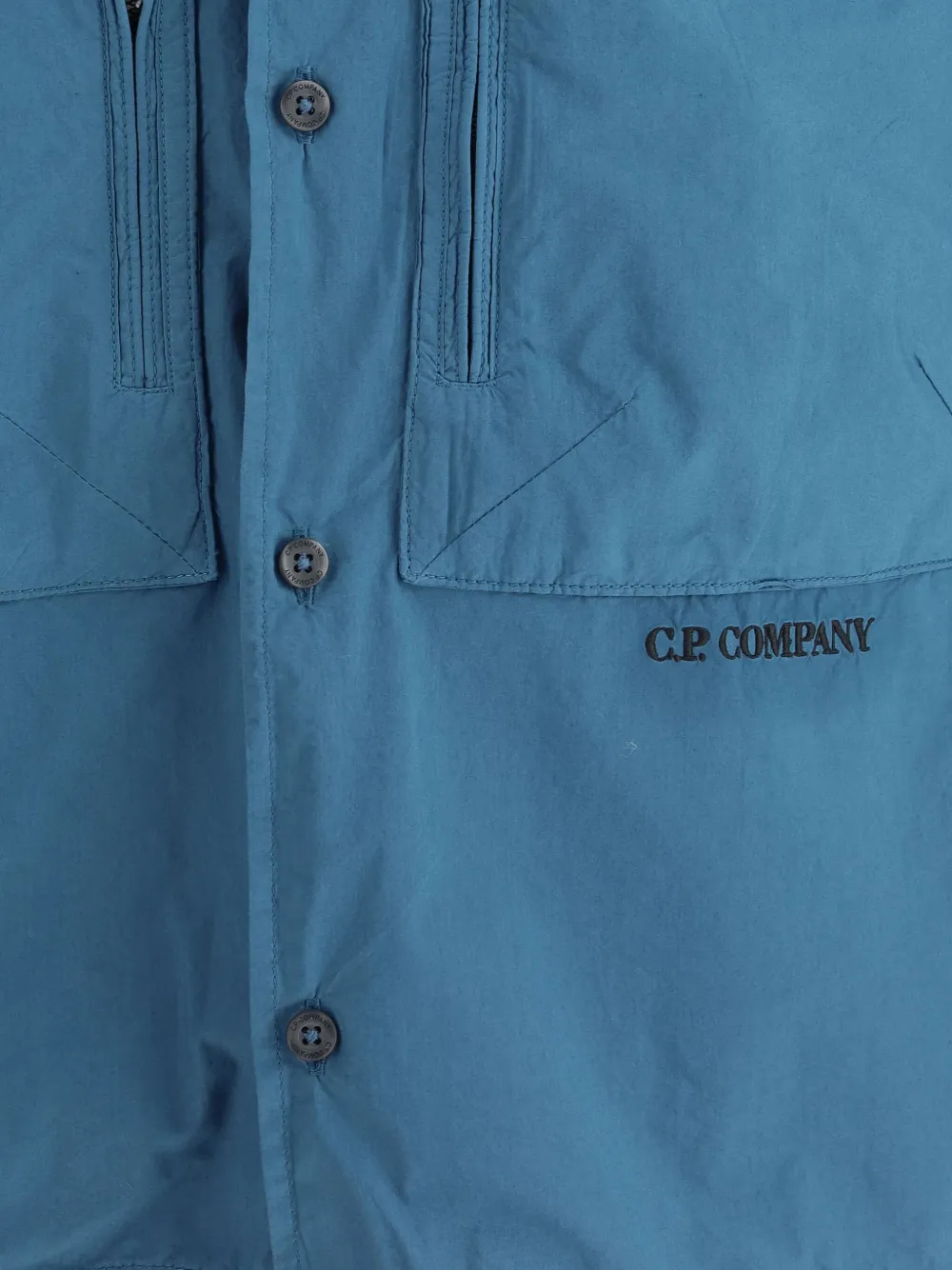 C.P. Company Overhemd met geborduurd logo Blauw