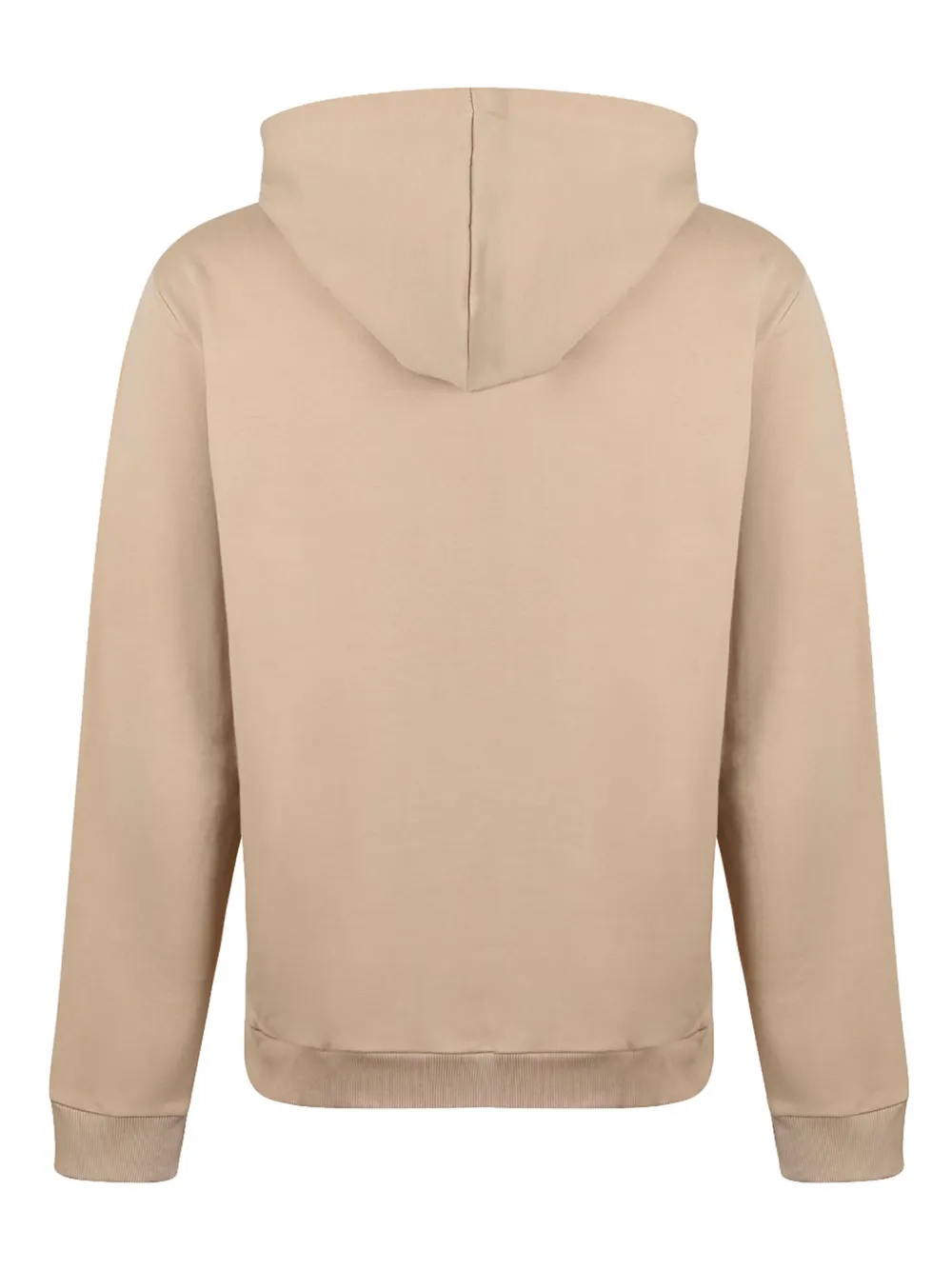 Moschino logo tape-detail hoodie - Beige