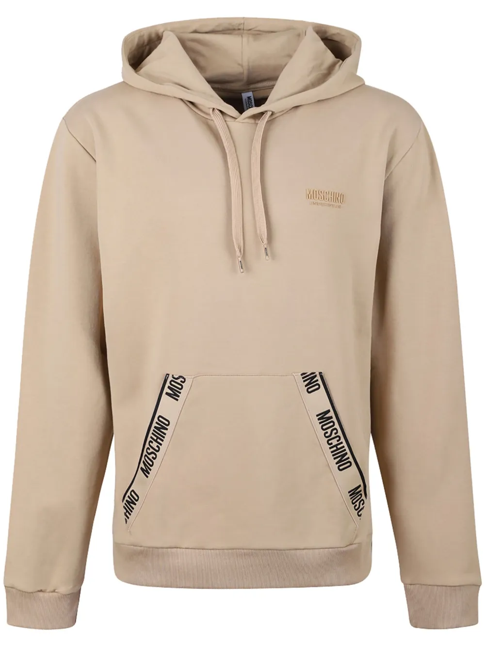 Tape logo hoodie top