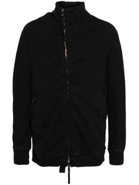 Boris Bidjan Saberi off-centre zip-fastening hoodie