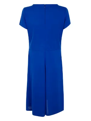 Lauren Ralph Lauren wrap-design Midi Dress | Blue | FARFETCH UZ