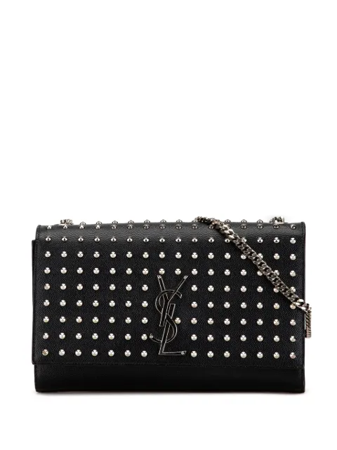 Saint Laurent Pre-Owned 2013-2023 Medium Grain De Poudre Studded Kate crossbody bag WOMEN