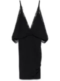 The Attico crepe mini dress - Black