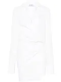 The Attico cotton shirt dress - White