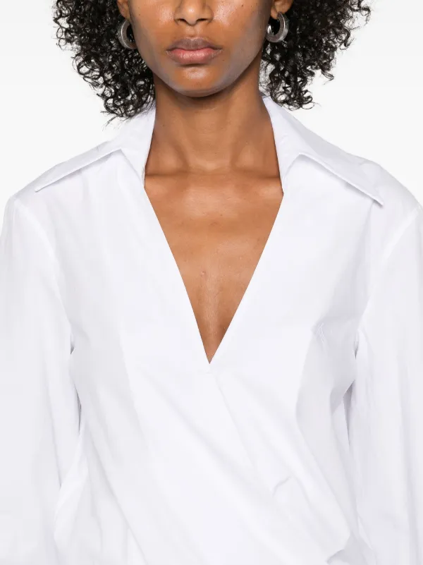 ワンピースその他 THE ATTICO Women Dresses 250WCA00404CCC104MA 001 WHITE The Attico Cotton Shirt Dress | White | FARFETCH