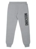 Moschino logo-print track pants - Grey