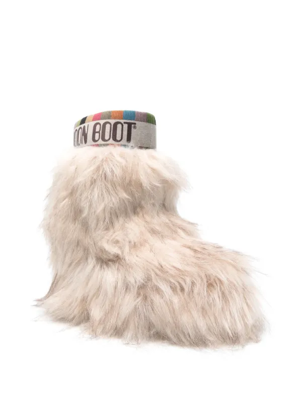 MOON BOOT Icon logo-print Bootsムーンブーツブーツ Moon Boot Icon logo-print Boots | Black | FARFETCH