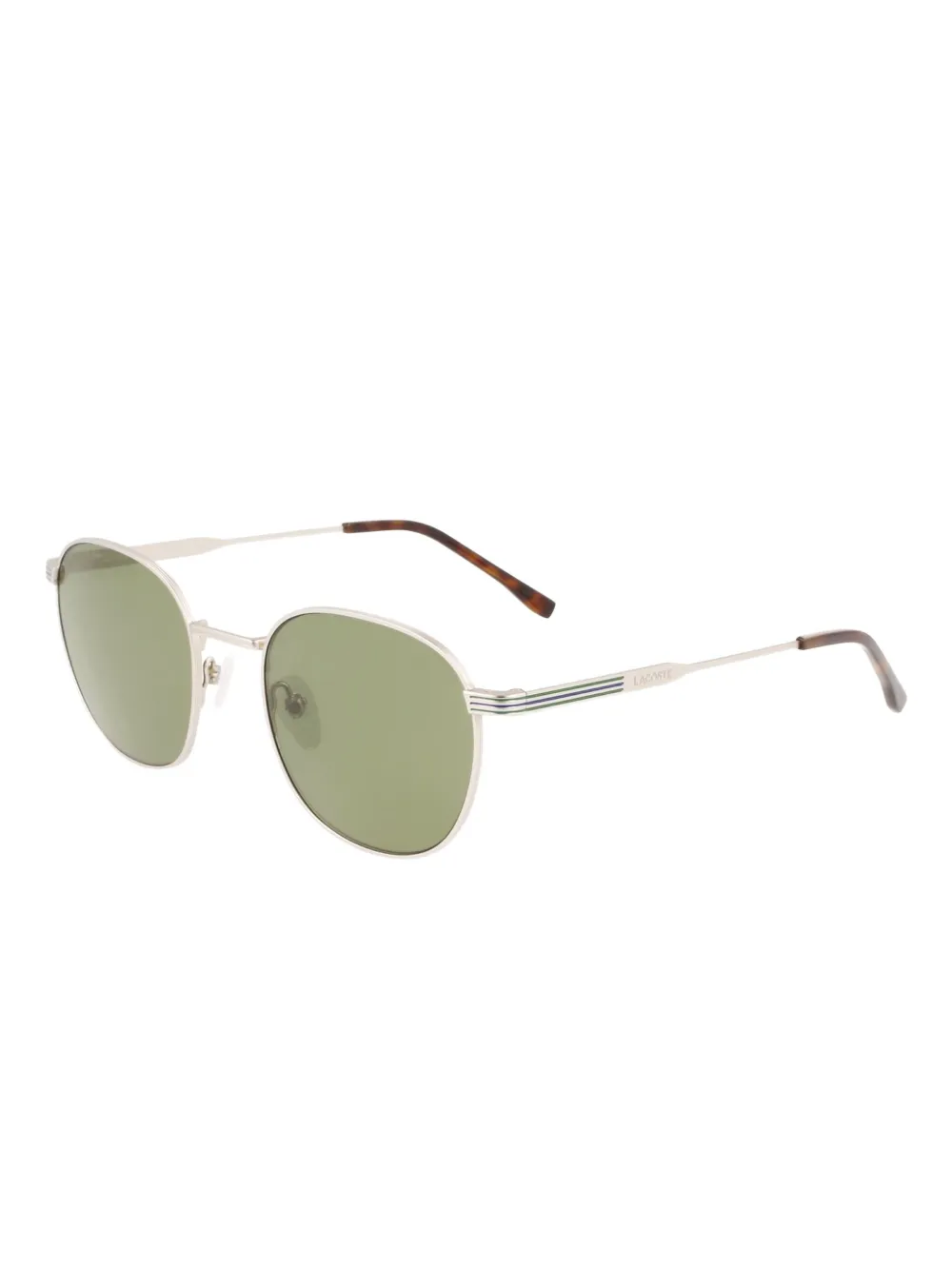 Lacoste metal round-frame sunglasses Zilver