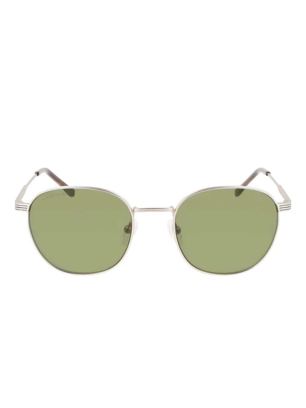 Lacoste metal round-frame sunglasses Zilver