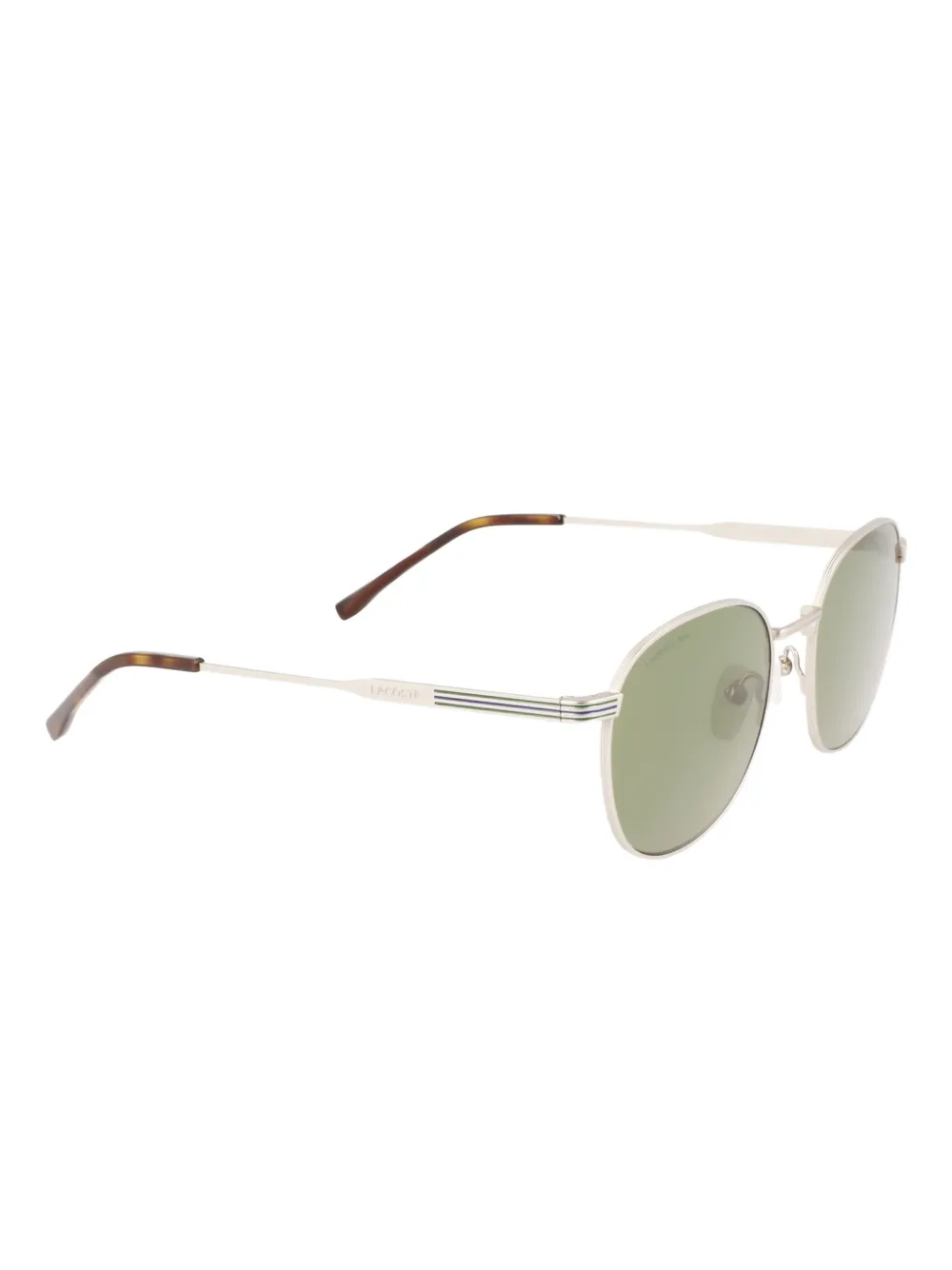 Lacoste metal round-frame sunglasses Zilver