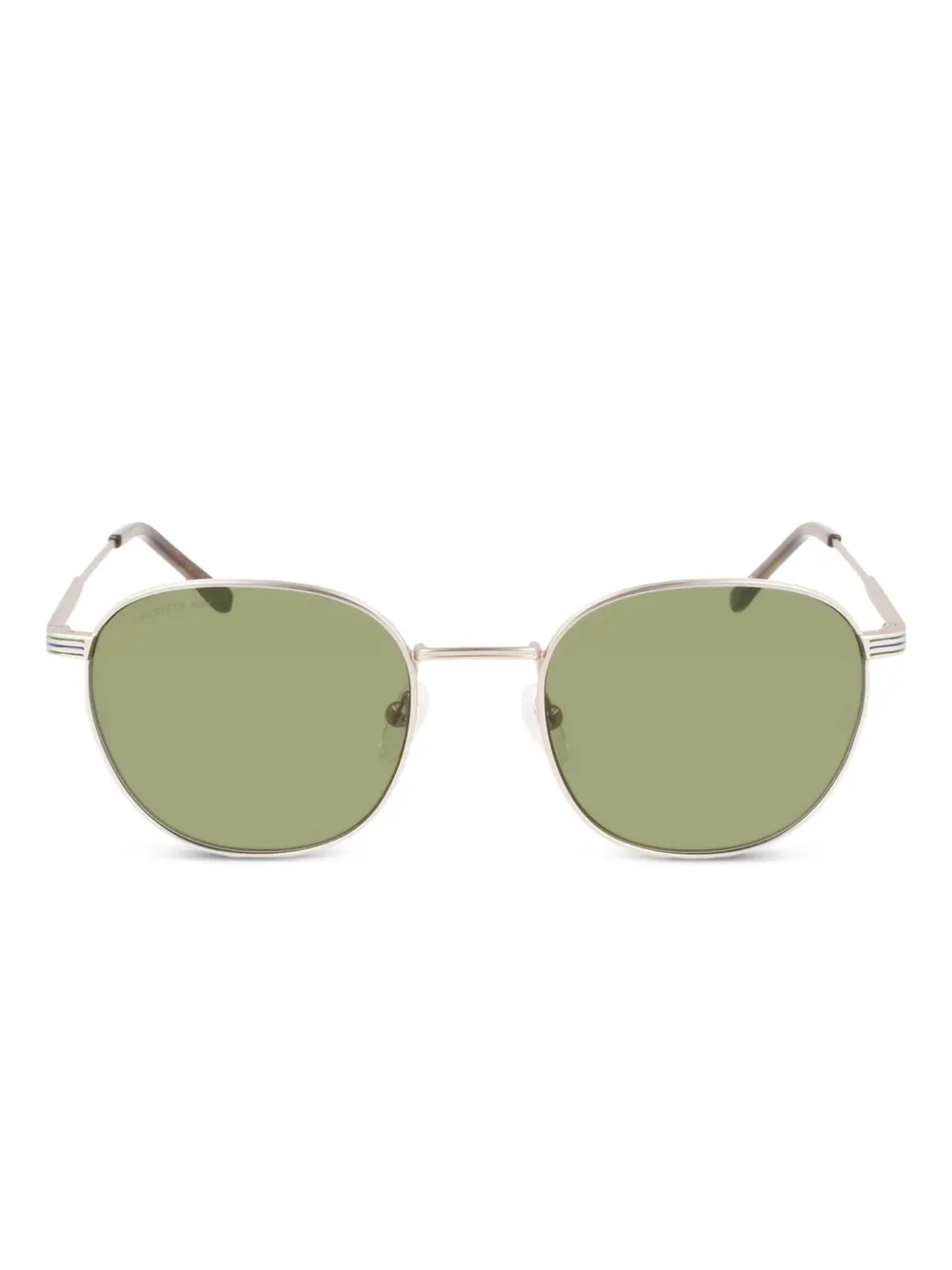 Lacoste metal round-frame sunglasses Zilver