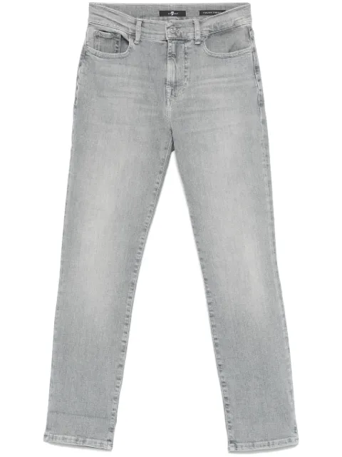 7 For All Mankind mid-rise skinny jeans