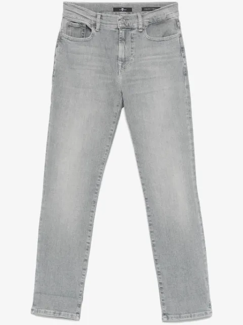 7 For All Mankind mid-rise skinny jeans