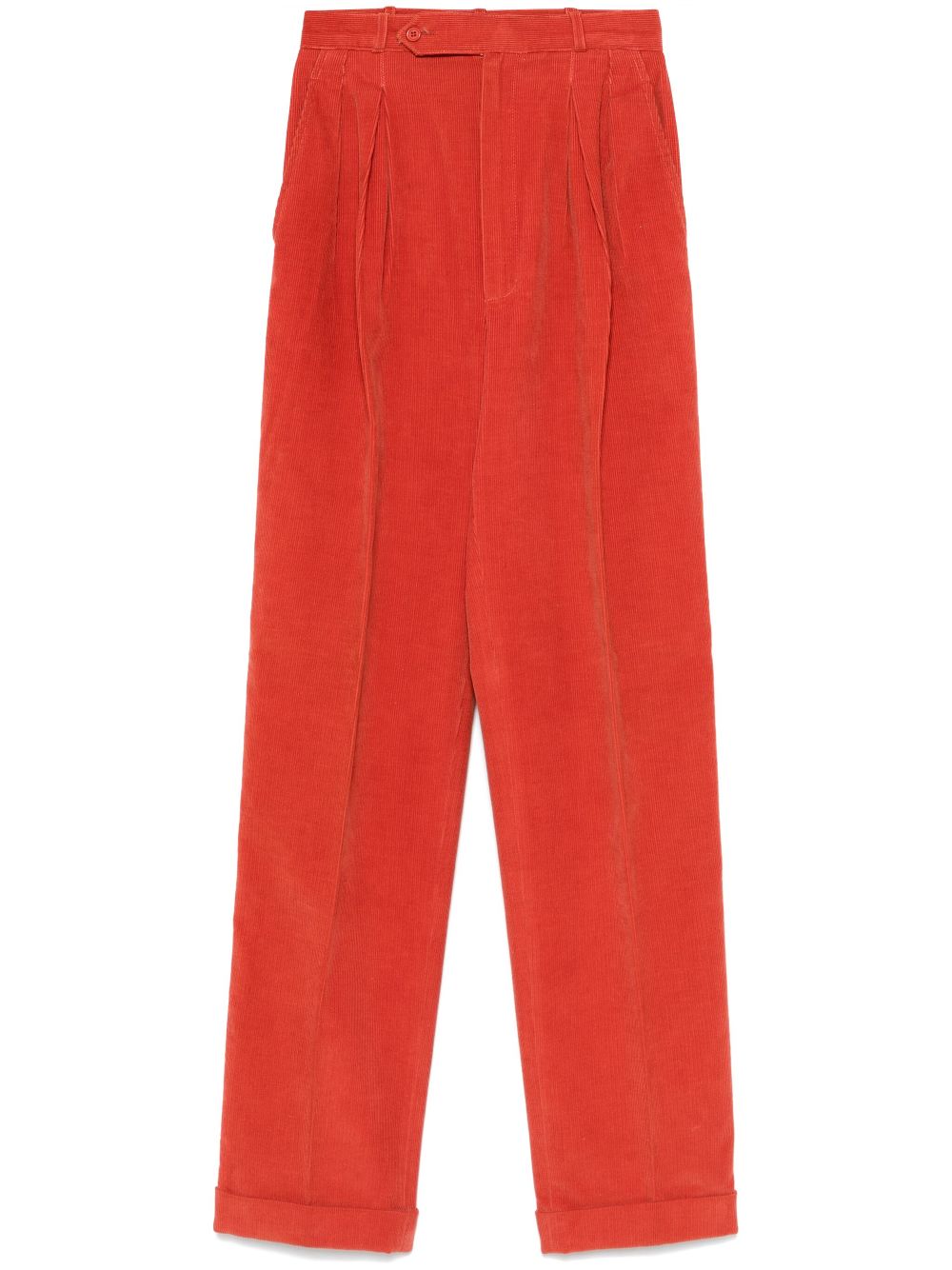 Saint Laurent Pre-Owned 1970s curduroy trousers - Red