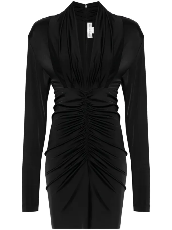 victoria beckham black mini dress Bela Mini Dress In Black Victoria Beckham