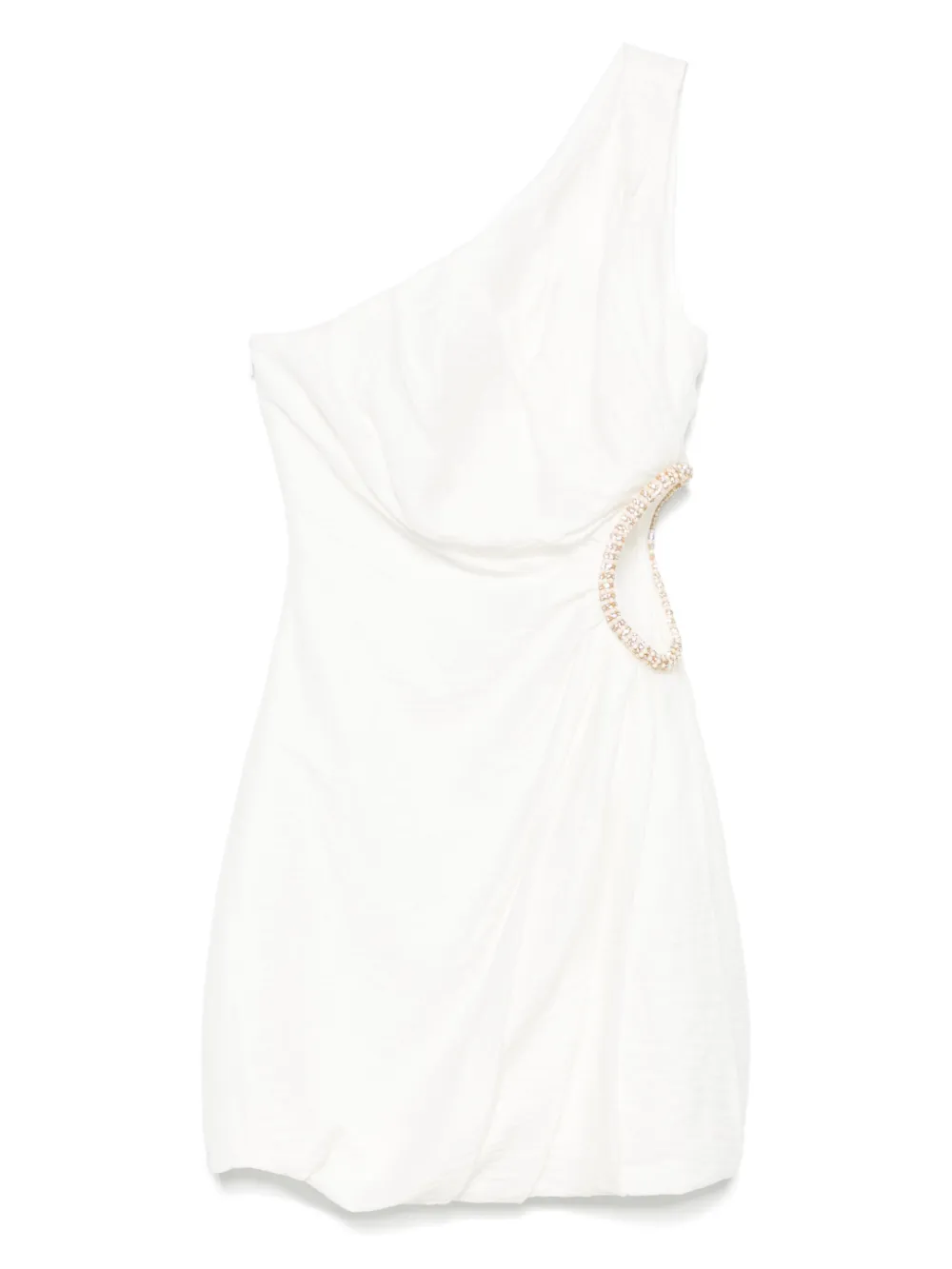SANDRO Asymmetrische mini-jurk Wit