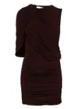 Magda Butrym asymmetric draped mini dress - Red