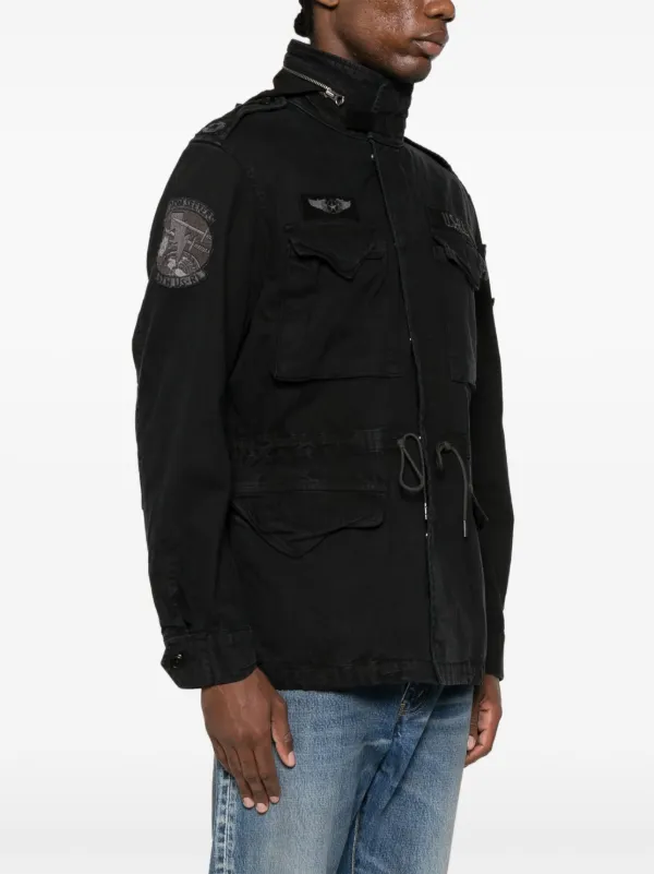 Polo Ralph Lauren patch-detailed Jacket | Black | FARFETCH