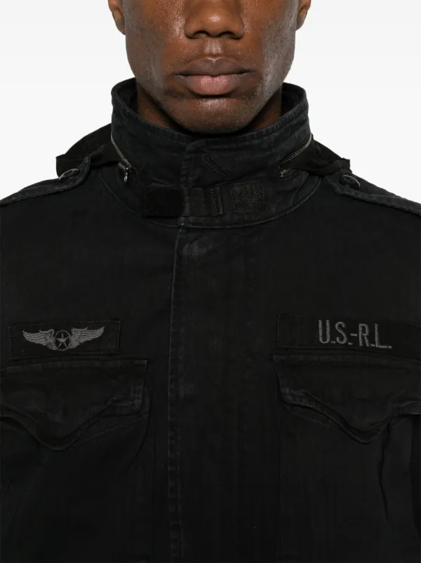 Polo Ralph Lauren patch-detailed Jacket | Black | FARFETCH