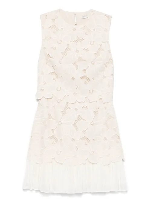 Robe courte en dentelle - SANDRO - Modalova