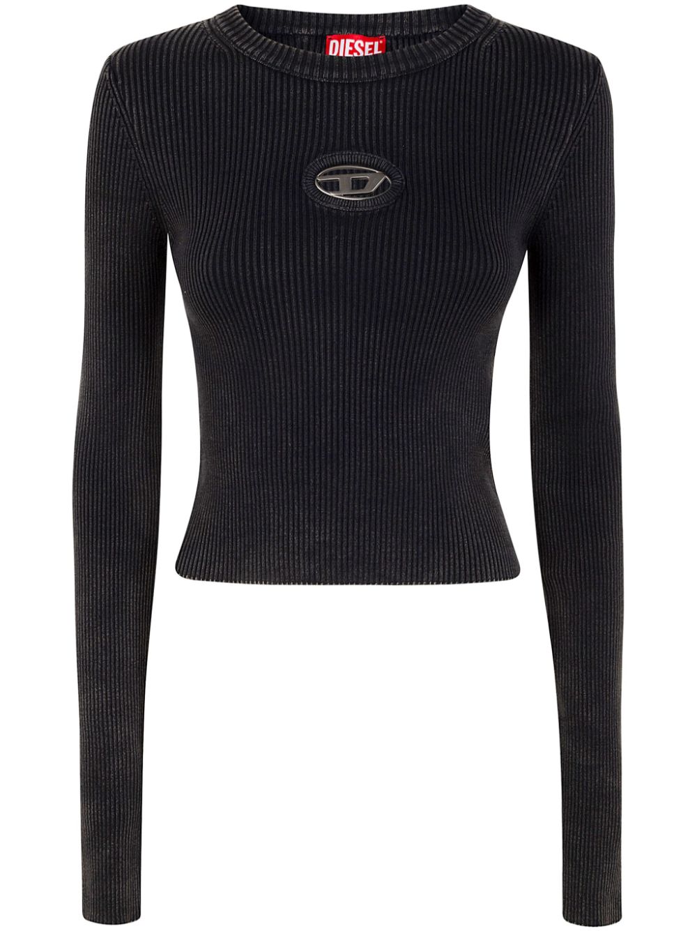 Diesel ribbed knit top – Black