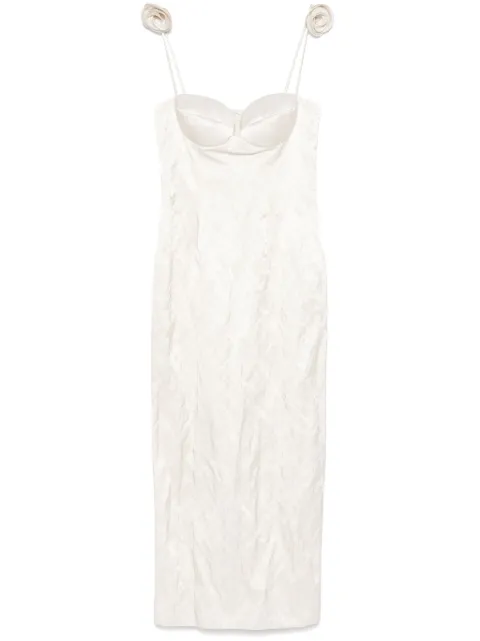 Magda Butrym vestido midi Rosette