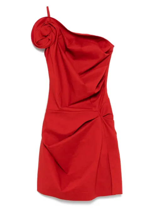 Robe courte froncée à une épaule - Magda Butrym - Modalova