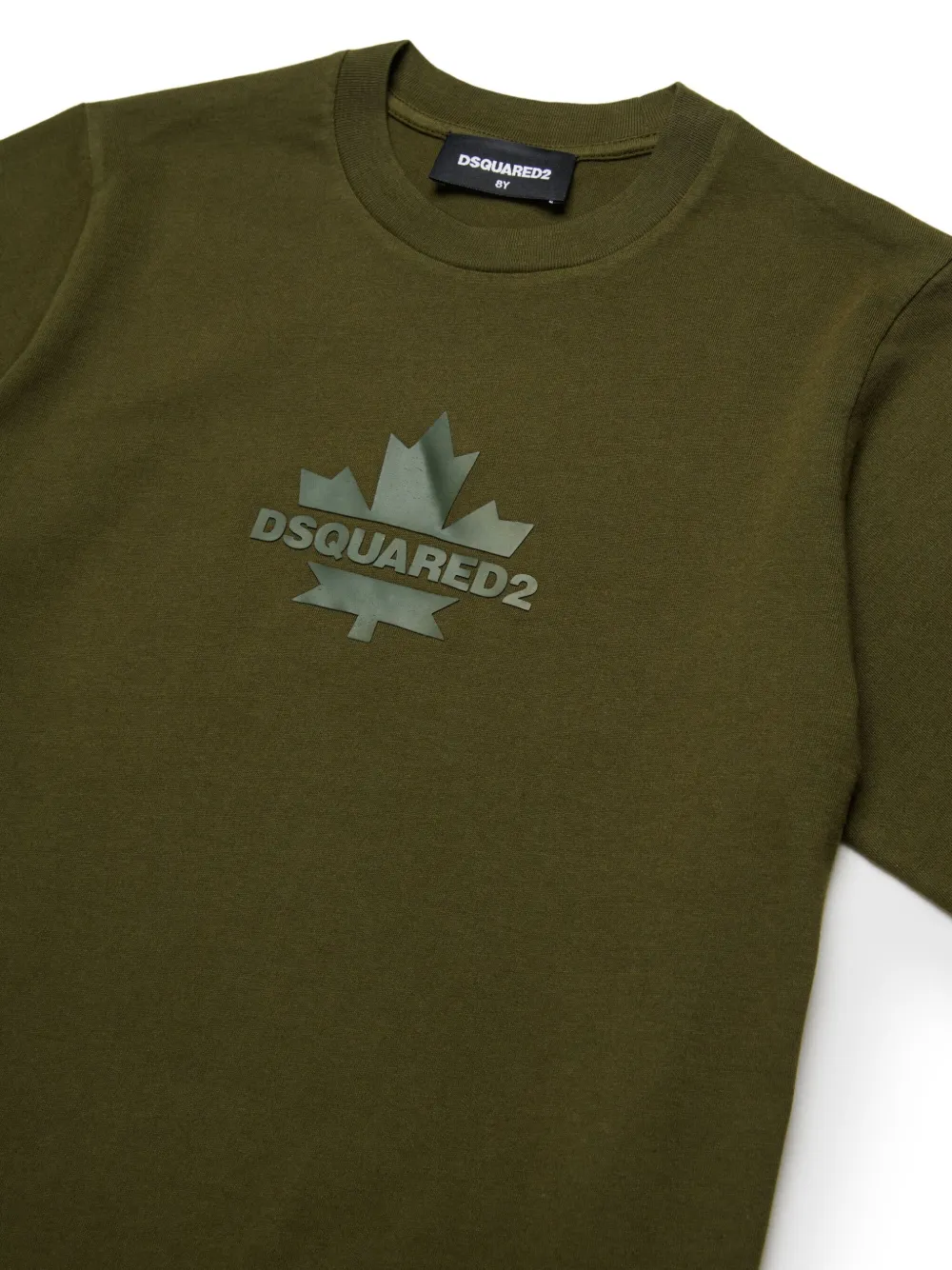 DSQUARED2 KIDS Katoenen T-shirt met logo Groen