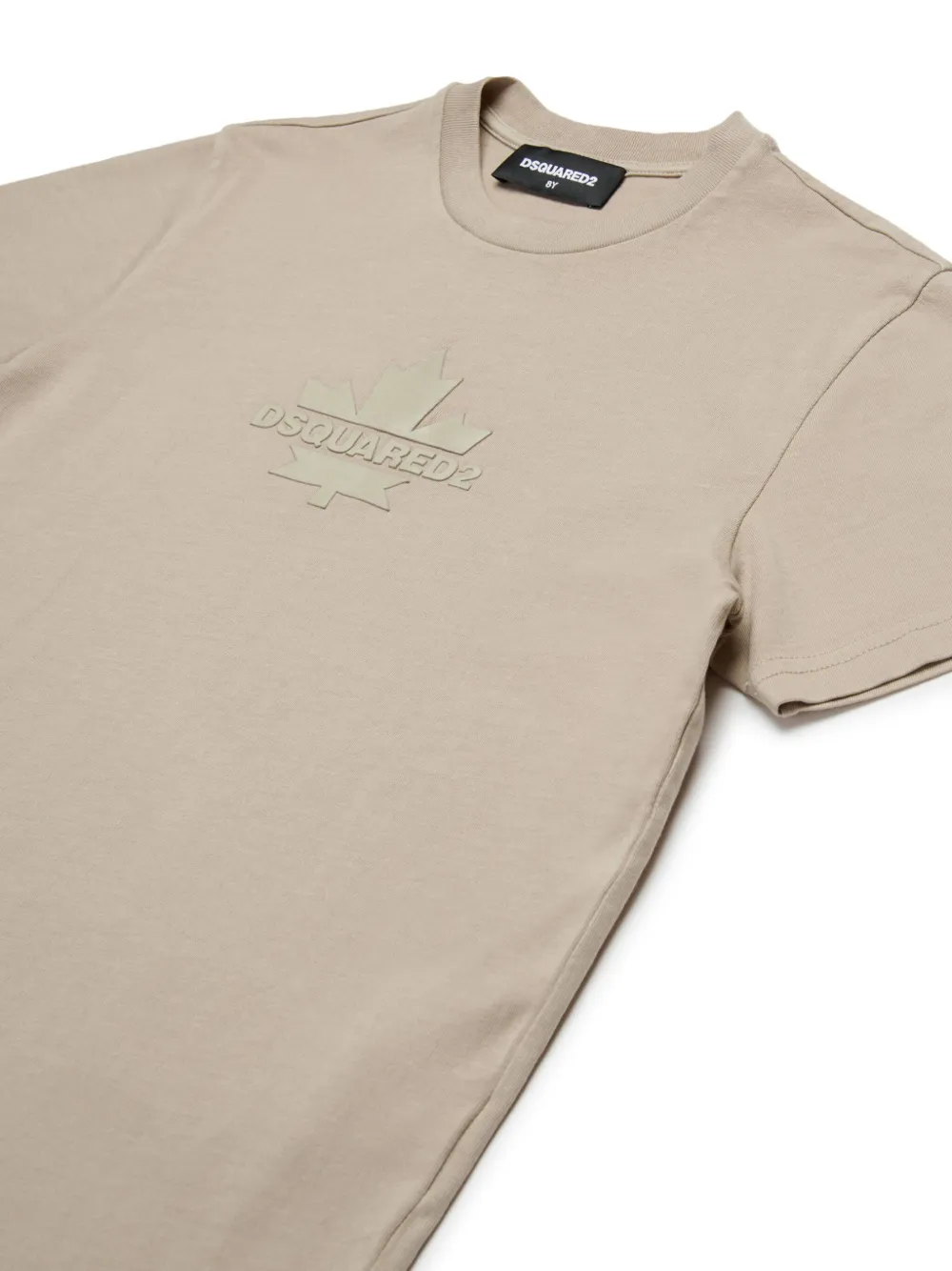 DSQUARED2 KIDS T-shirt met logoprint Beige