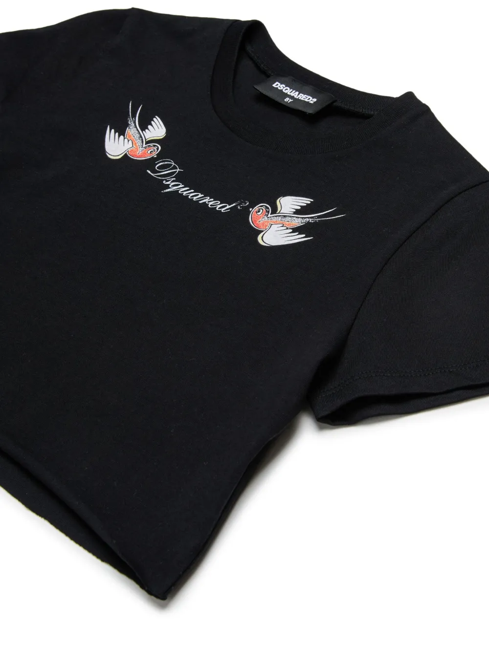 DSQUARED2 KIDS T-shirt met logoprint Zwart