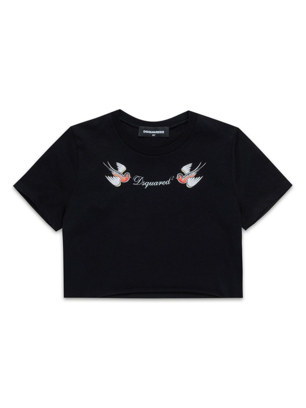 DSQUARED2 KIDS T-shirt met logoprint Zwart