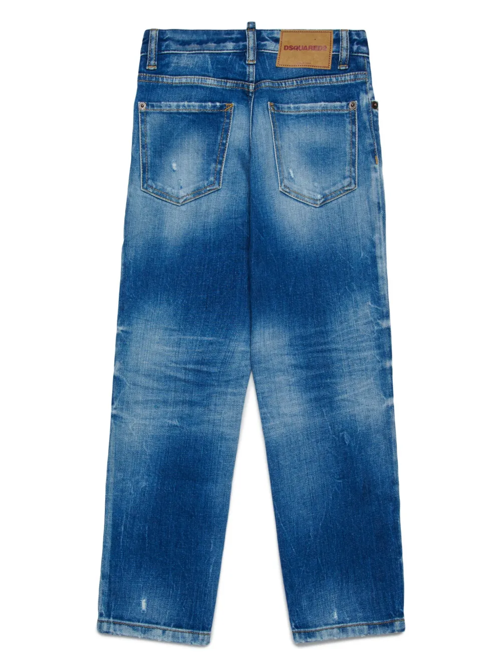 DSQUARED2 KIDS Stanislav straight jeans - Blauw