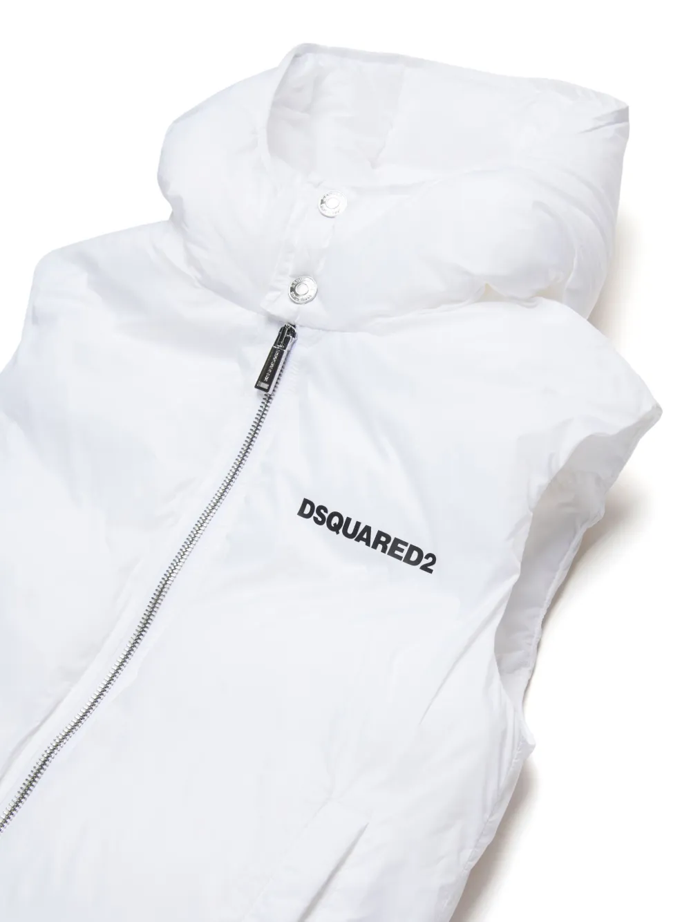 DSQUARED2 KIDS Bodywarmer met logoprint Wit