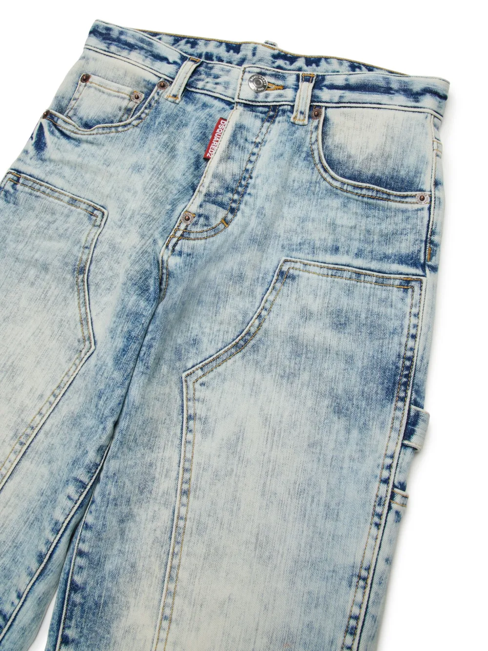 DSQUARED2 KIDS Jeans met wijde pijpen Blauw