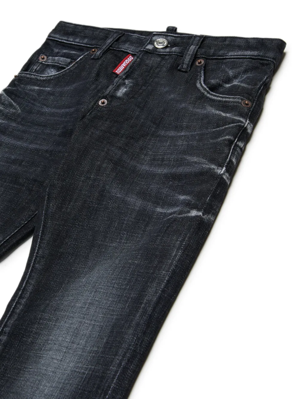 DSQUARED2 KIDS Cool Guy straight jeans Zwart